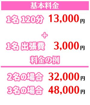 コンパニオンを二日市温泉に呼ぶ料金