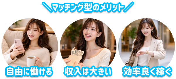 マッチング型コンパニオンのポイント